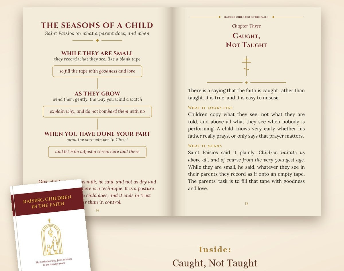 Raising Children in the Faith, open to Caught, Not Taught