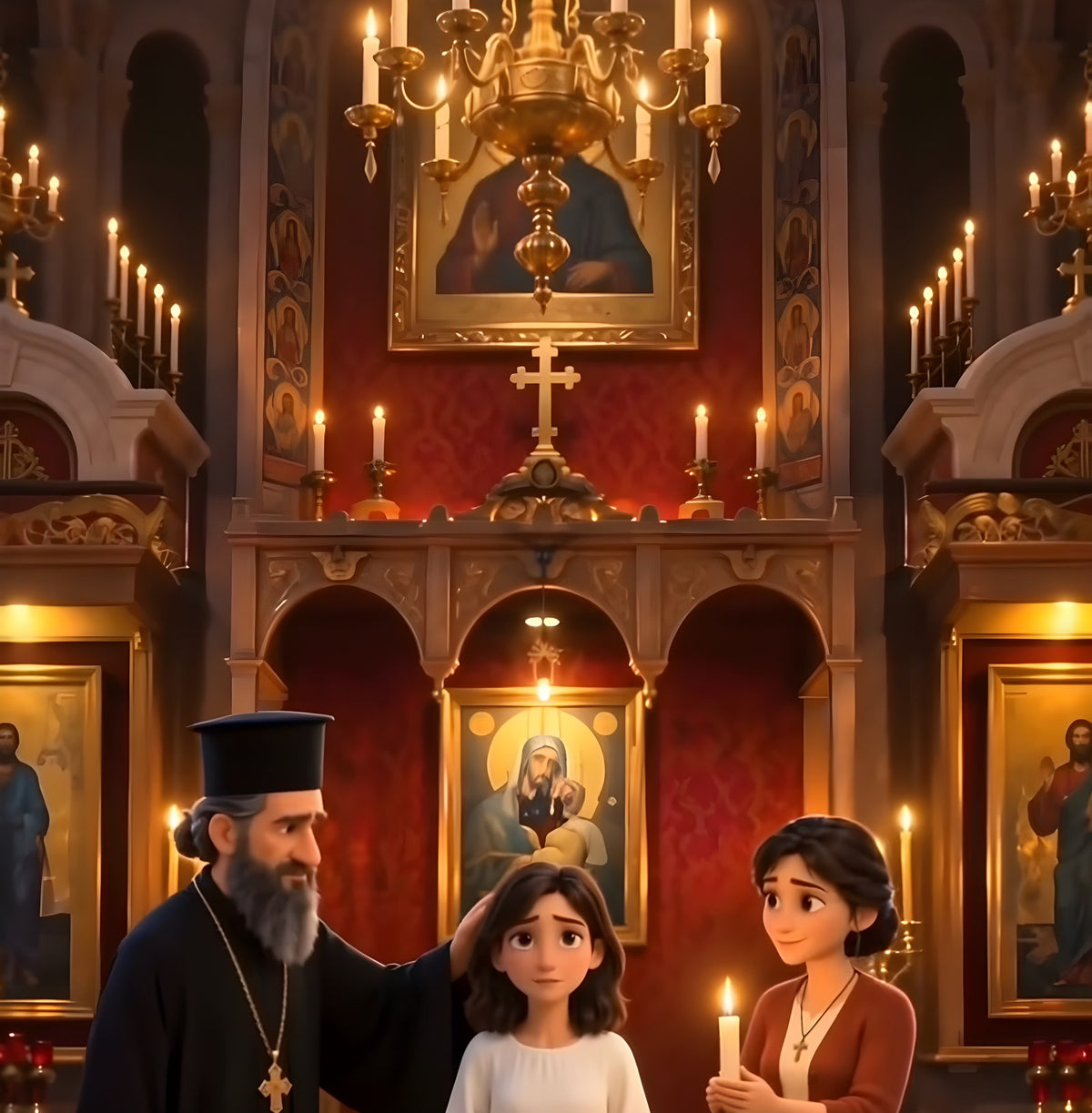 Her baptism in the Orthodox church
